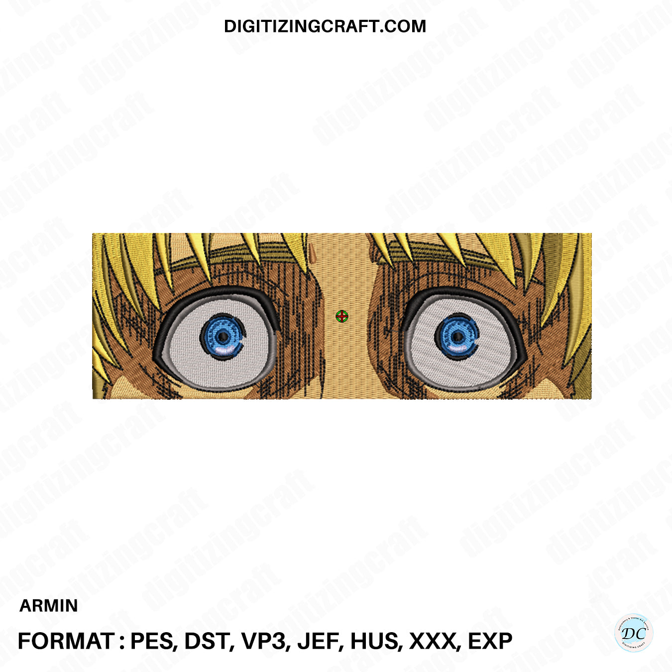 Armin anime embroidery design file