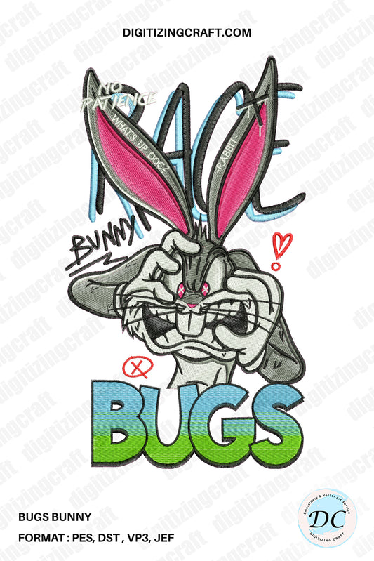 Bugs Bunny Embroidery Design