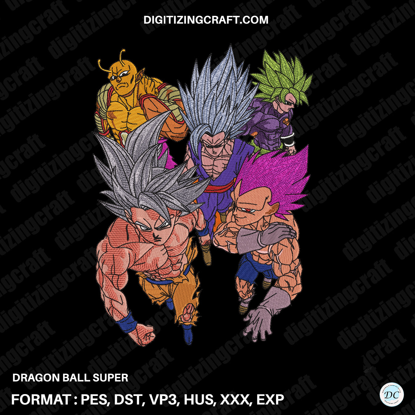 Dragon Ball Super Embroidery Design file