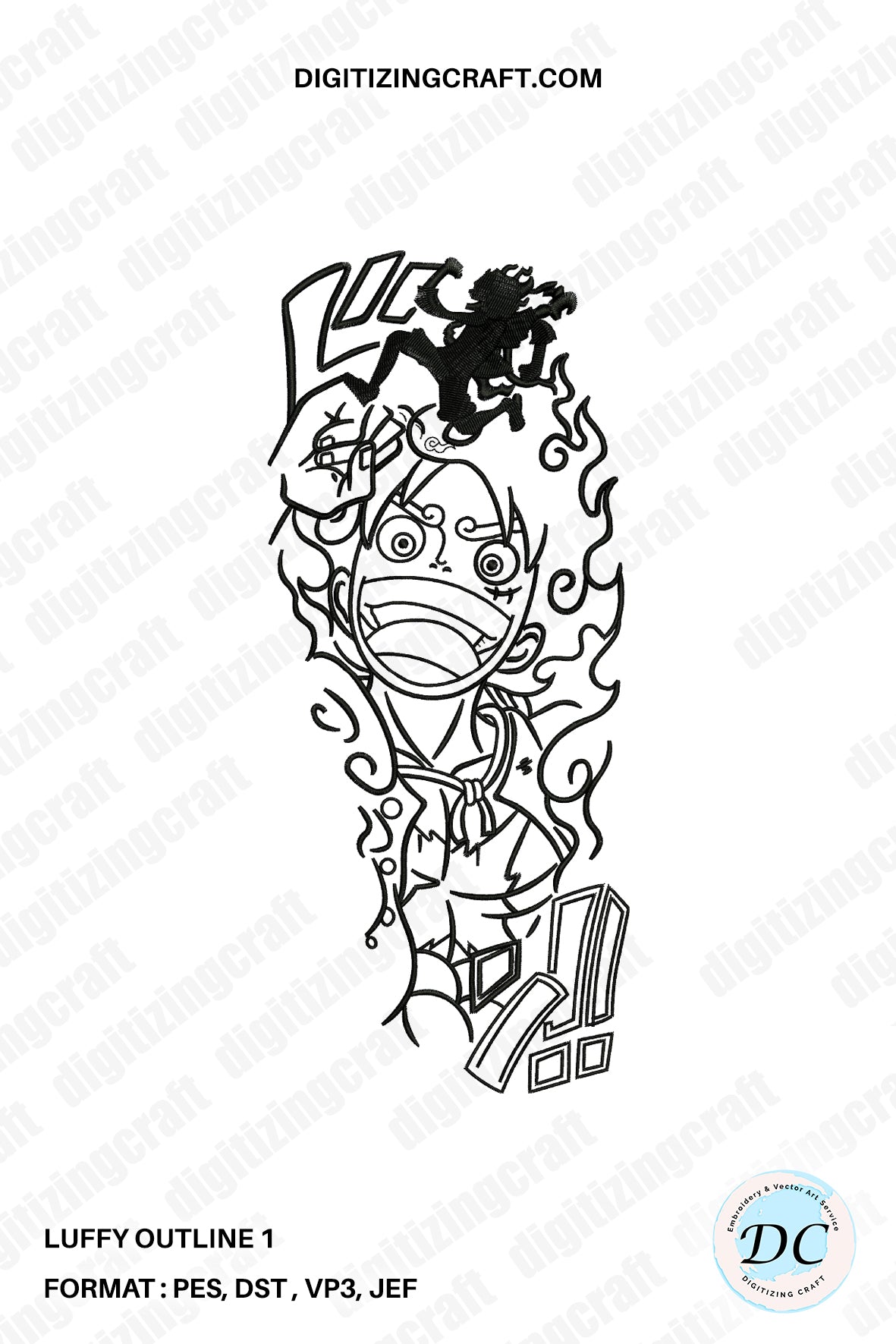Luffy outline 1