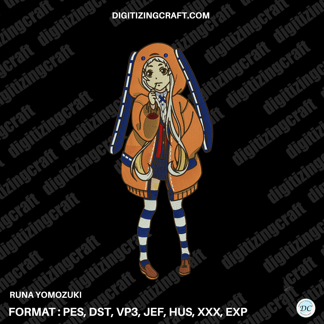 Runa embroidery design file