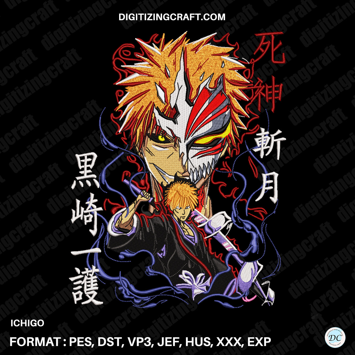 Ichigo Embroidery Design File