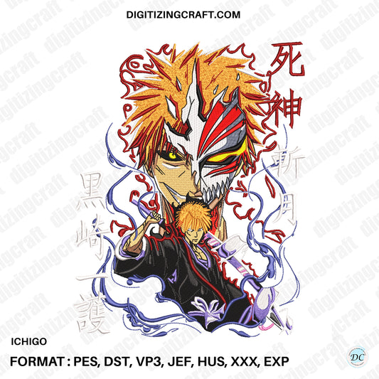 Ichigo Embroidery Design File