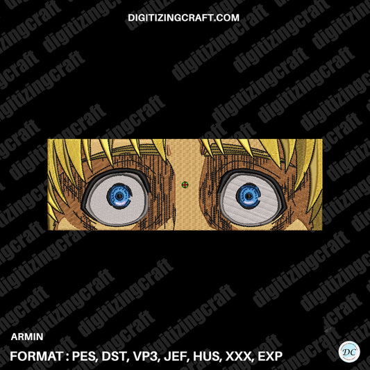 Armin anime embroidery design file