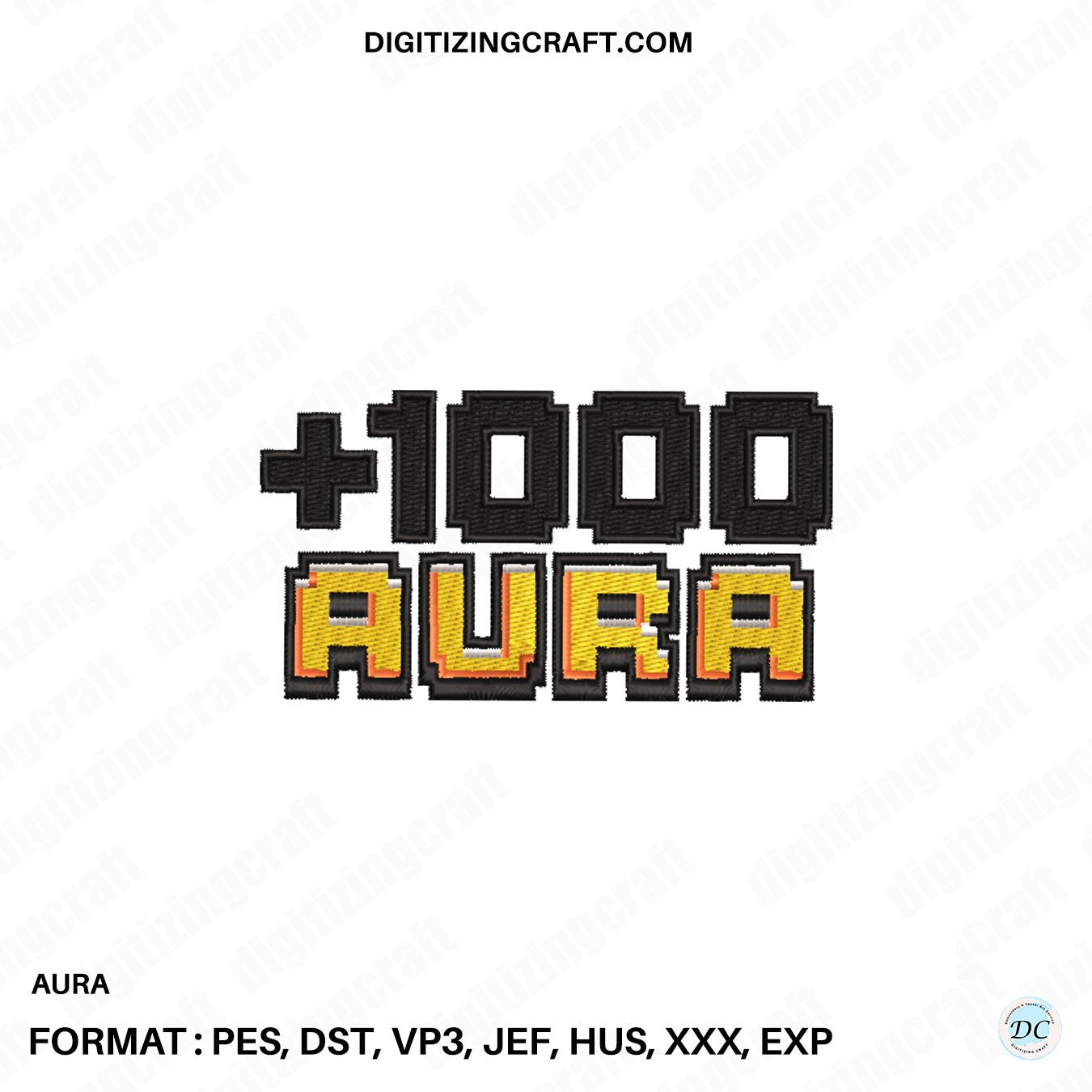 Aura embroidery design file