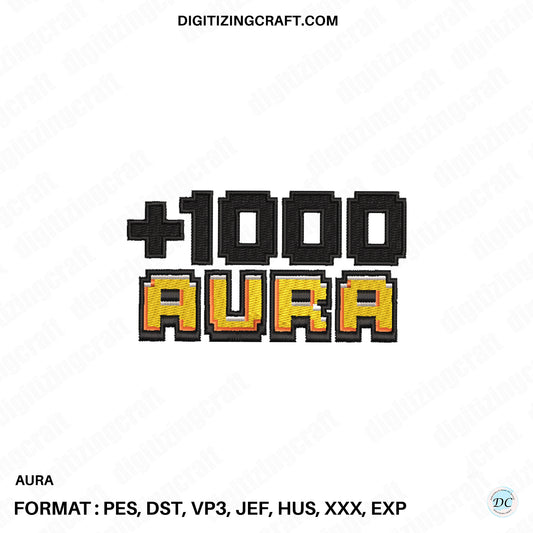 Aura embroidery design file