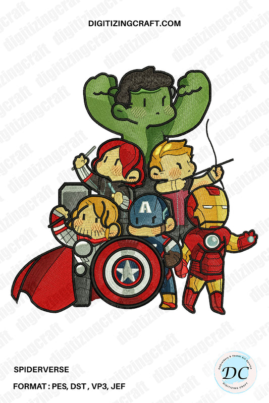 Avenger Embroidery Design