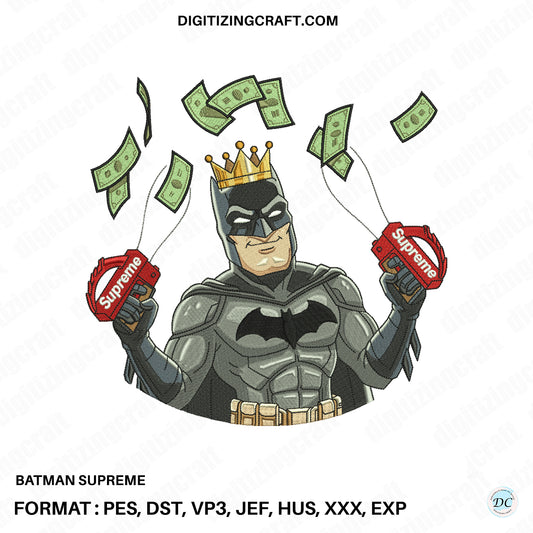 Batman Supreme Embroidery Design File