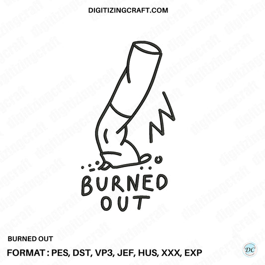 Burned Out Embroidery Design File