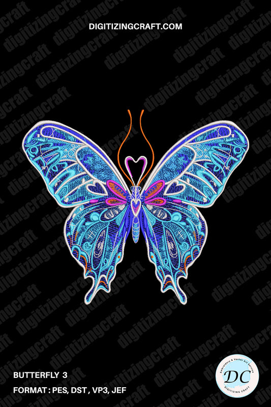 Butterfly 3 Embroidery Design file