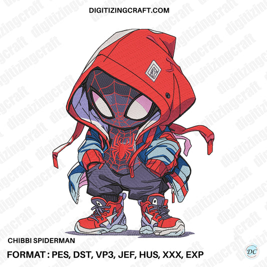 Chibbi Spiderman Embroidery design file