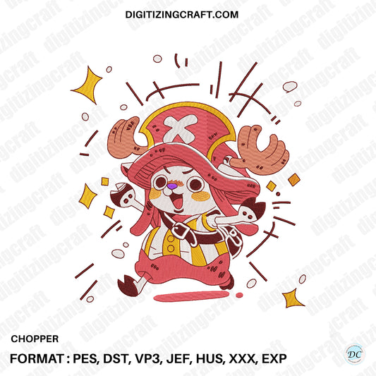 Chopper embroidery design file