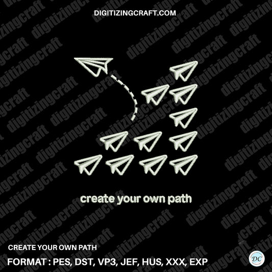 Create your own Path Embroidery Design File
