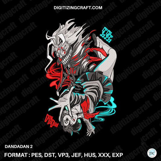 Dan Da Dan momo ken embroidery design file