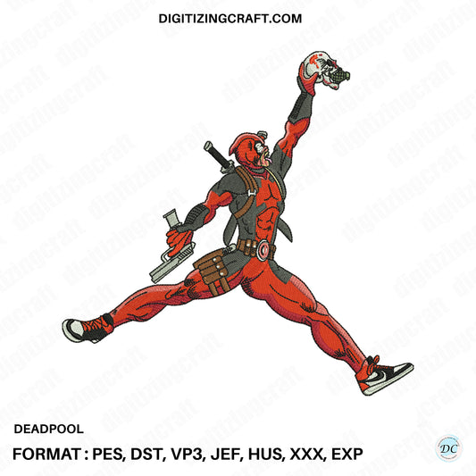 Deadpool Embroidery design file