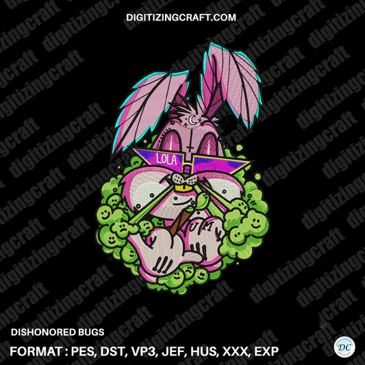 Dishonored Bugs embroidery design file