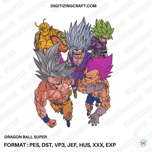 Dragon Ball Super Embroidery Design file