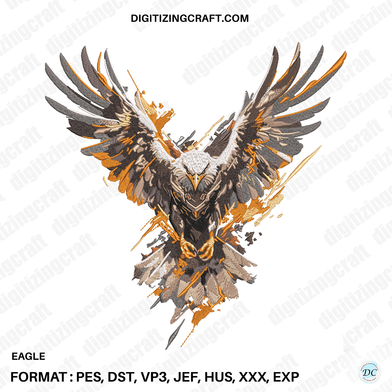 Eagle Embroidery design file