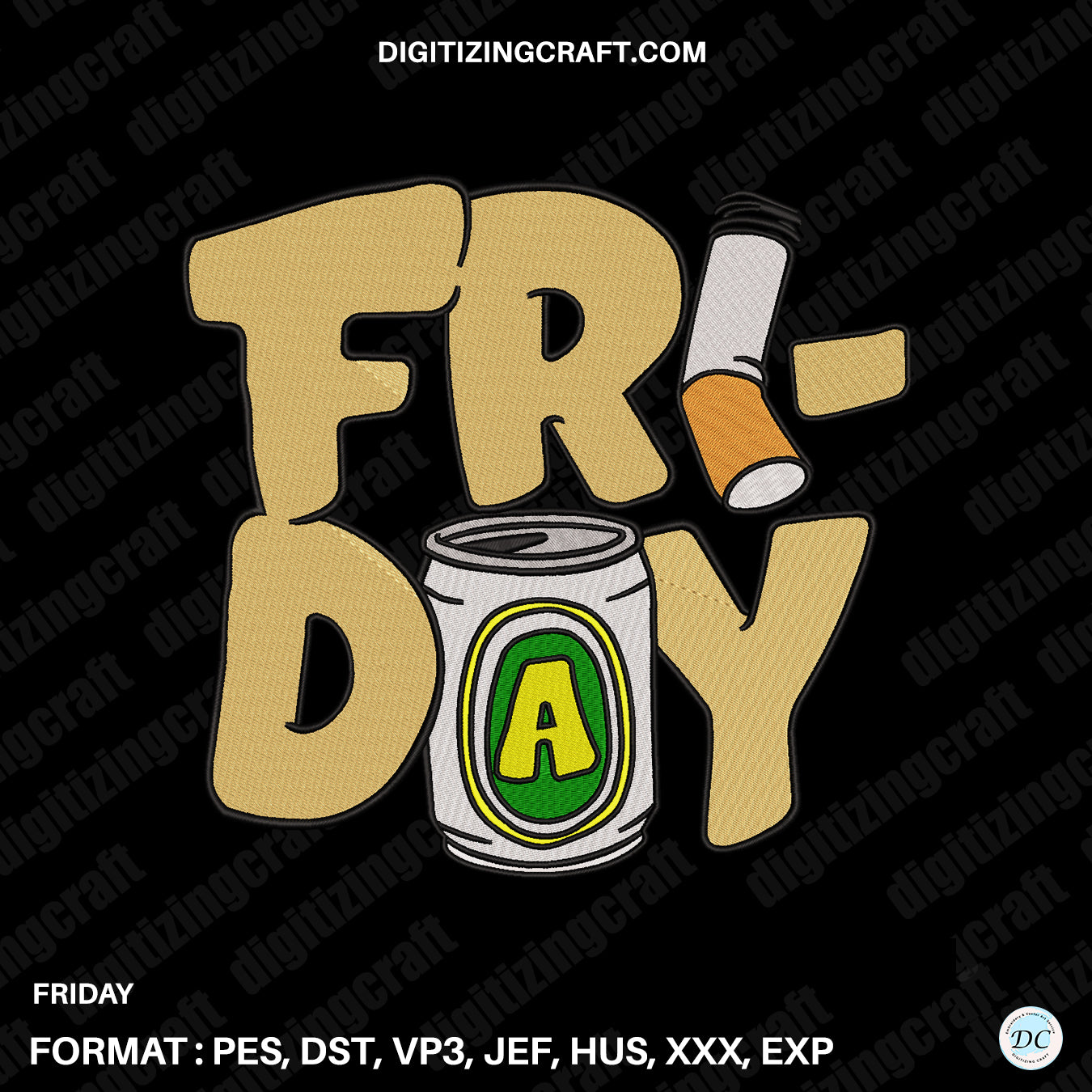 Friday Embrodiery Design file