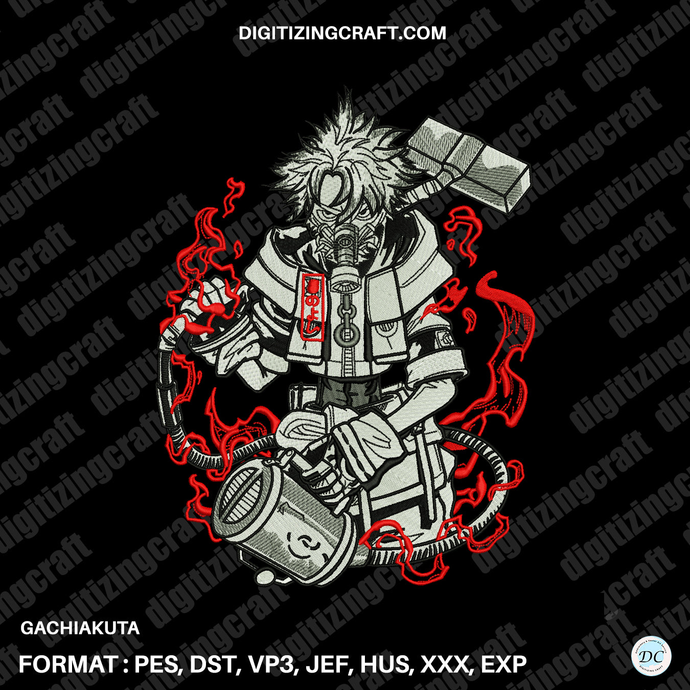 Gachiakuta Embroidery Design file