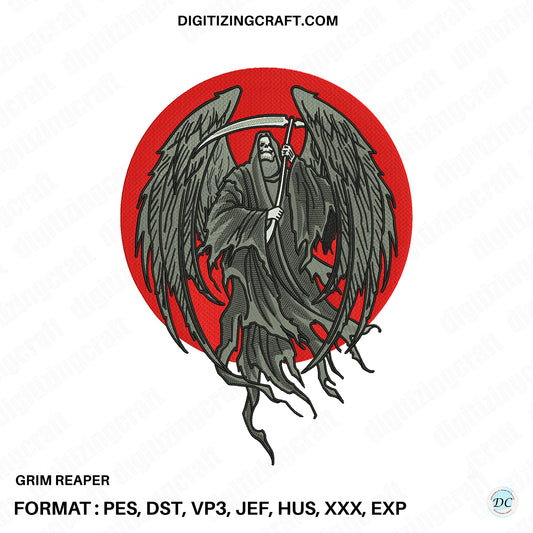 Grim Reaper Embroidery design file