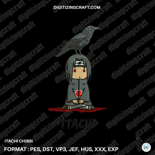 Itachi Chibbi Embroidery design file