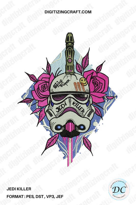 Jedi Killer Embroidery Design File