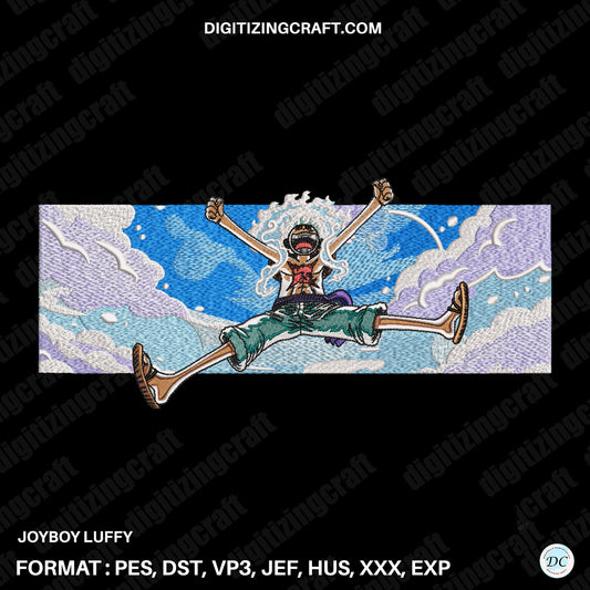 Luffy Gear 5 Joyboy Embroidery design file
