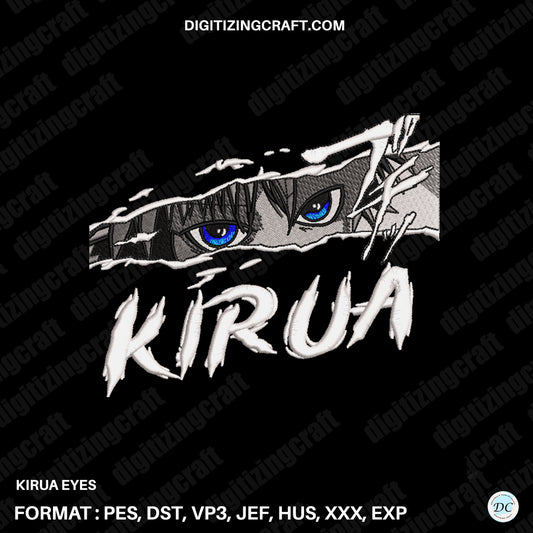 Kirua/Killua Zoldyck Eyes embroidery design file