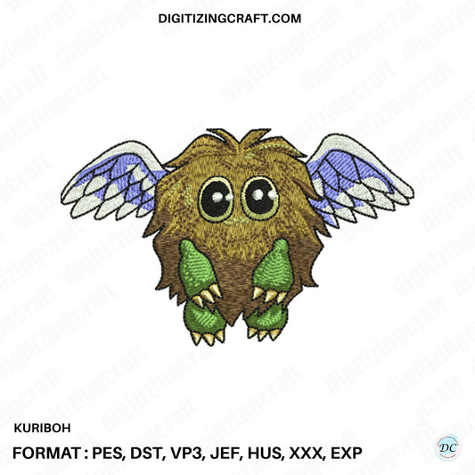 Kuriboh anime embroidery design file