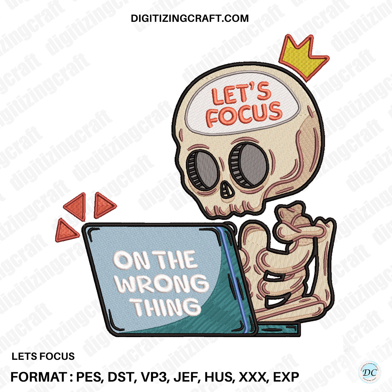 Lets focus on wrong thing embroidery design file