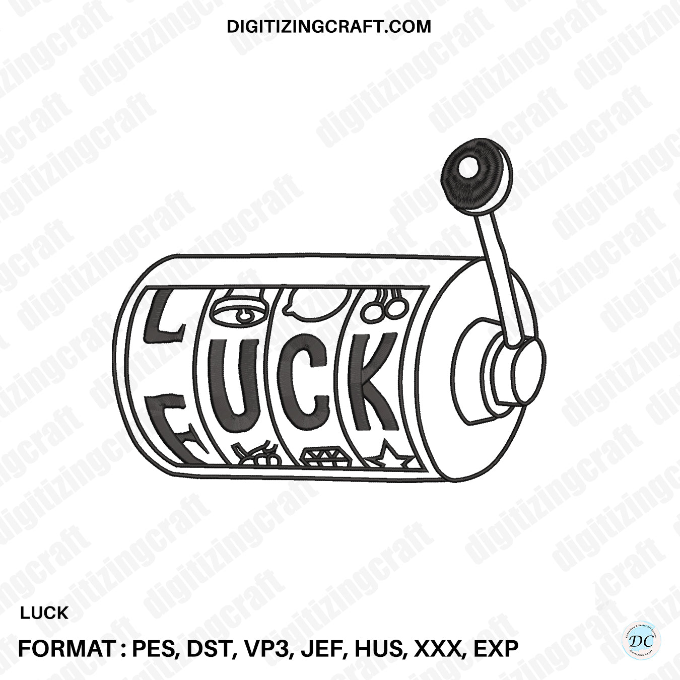 Luck Embroidery design file