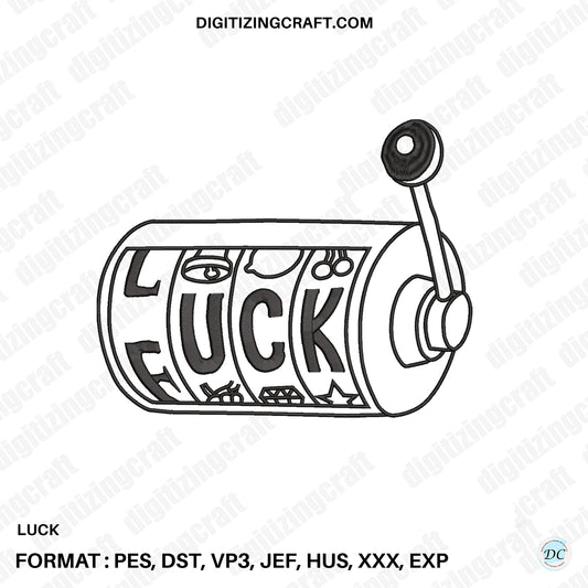 Luck Embroidery design file
