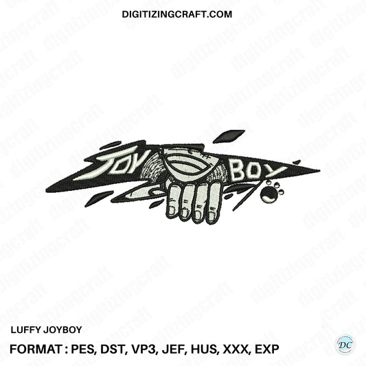Luffy JoyBoy Embroidery Design File