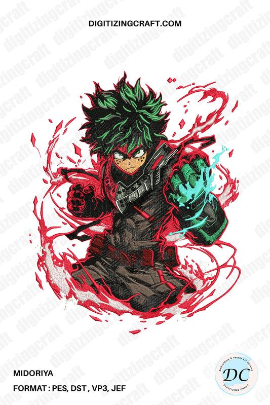 Midoriya Embroidery File