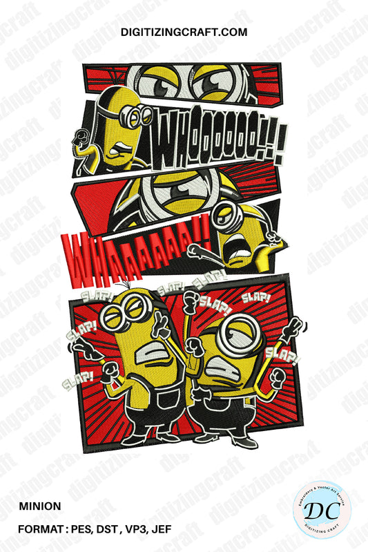 Minion Embroidery Design