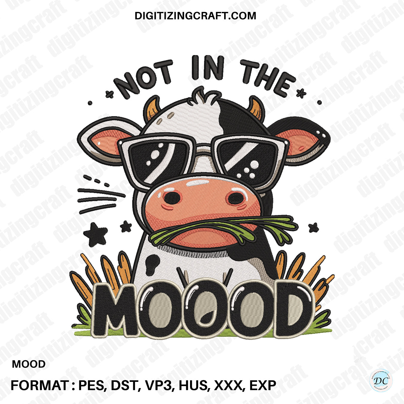 Mood Embroidery Design File