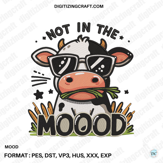 Mood Embroidery Design File