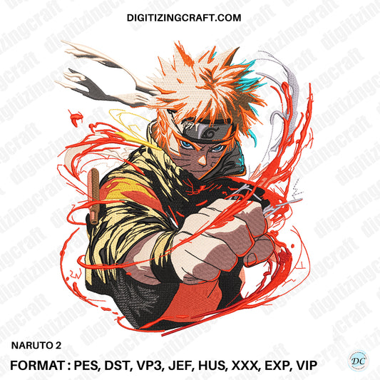 Naruto 2 Embroidery design file