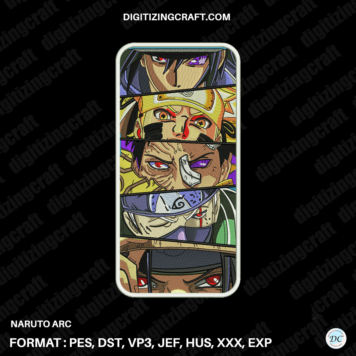 Naruto Arc Embroidery Design File