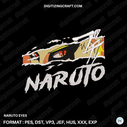 Naruto Eyes Embroidery Design file