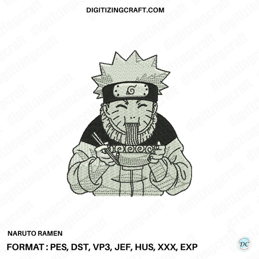 Naruto Ramen embroidery design file