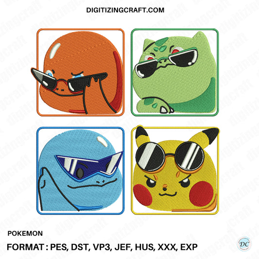 Pokemon Embroidery design file