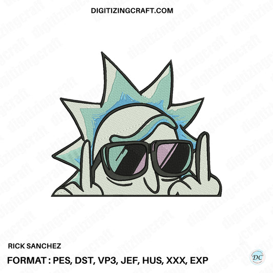 Rick sanchez embroidery design file