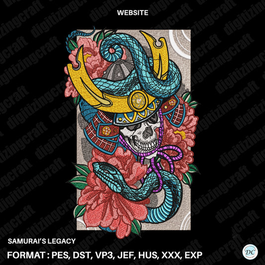 Samurais Legacy Embroidery design file