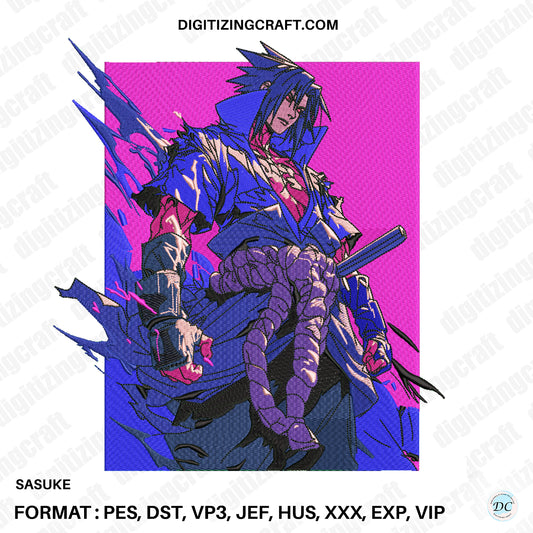 Sasuke Embroidery Design File