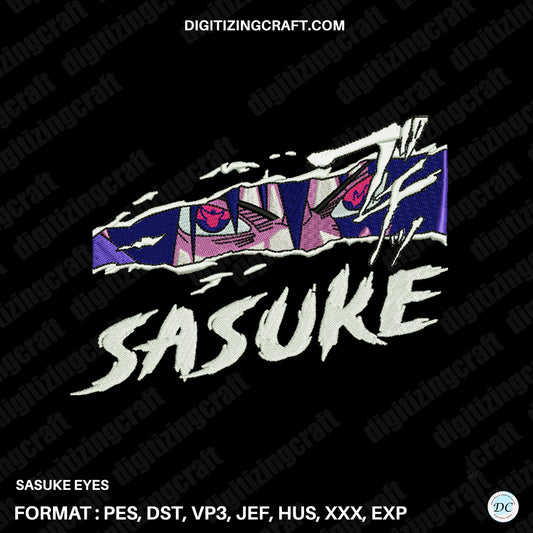 Sasuke Eyes embroidery design file