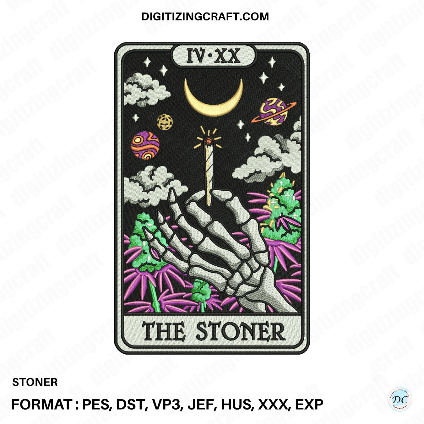 Stoner embroidery design file