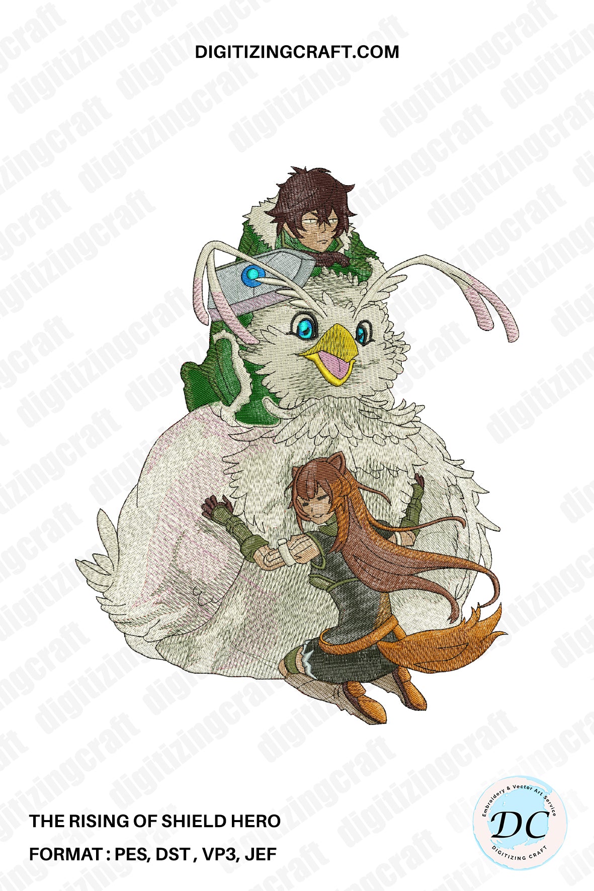 The Rising Of The Shield Hero embroidery design file