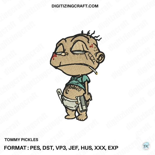 Tommy pickles embroidery design file
